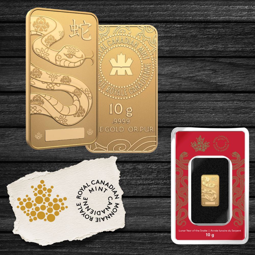 2025 Lunar Year of the Snake – 10 g 99.99% Pure Gold Bar (Premium Bullion)
