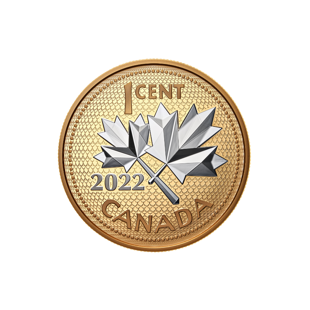 10TH ANNIVERSARY OF THE FAREWELL TO THE PENNY 5 Oz Silver Coin 1 Cent Canada 2022