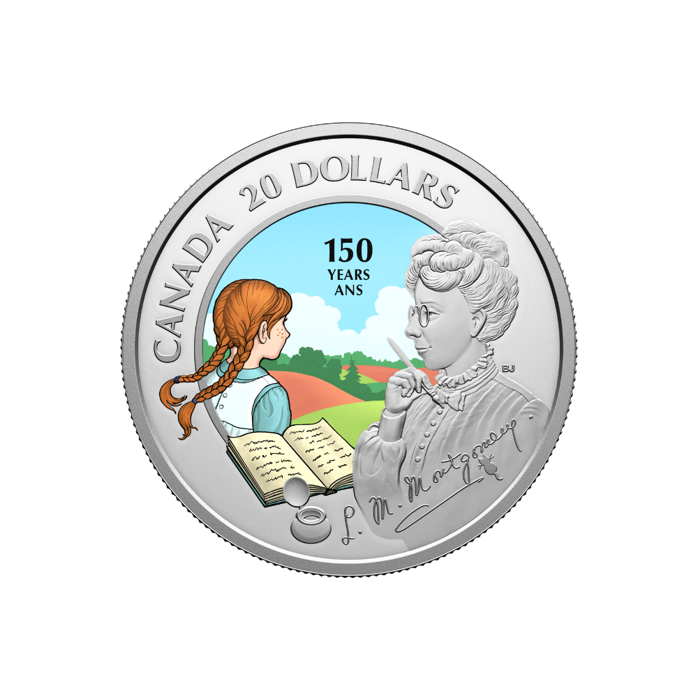 150th Anniversary of the Birth of L. M. Montgomery 1 Oz Silver Coin $20 Canada 2024
