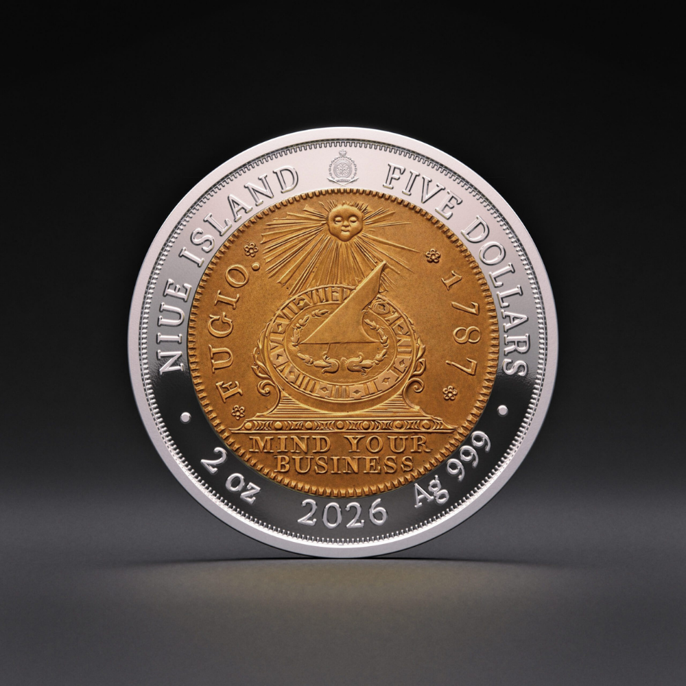 1787 Fugio Cent Greatest US Coins 2 Oz Silver Coin 2026 ARTMINT