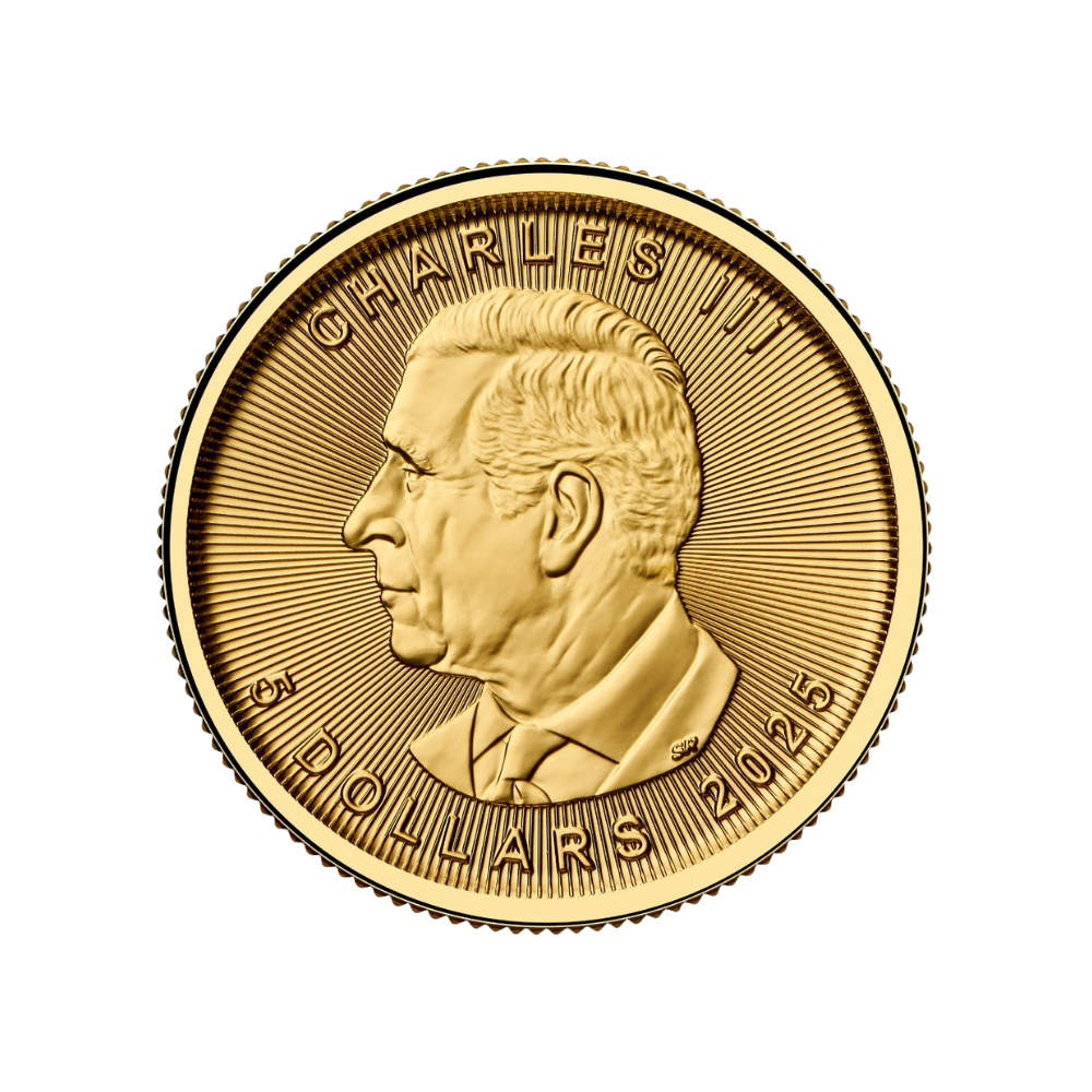 1/10-oz. 99.99% Pure Gold Coin Treasured Gold Maple Leaf: Polar Bears Privy Mark (Premium Bullion)