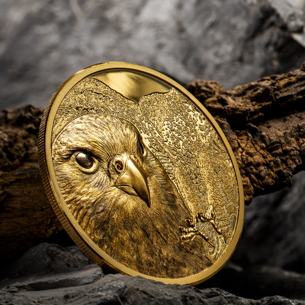 Falcon Wild Mongolia 1 Oz Gold Coin 2023