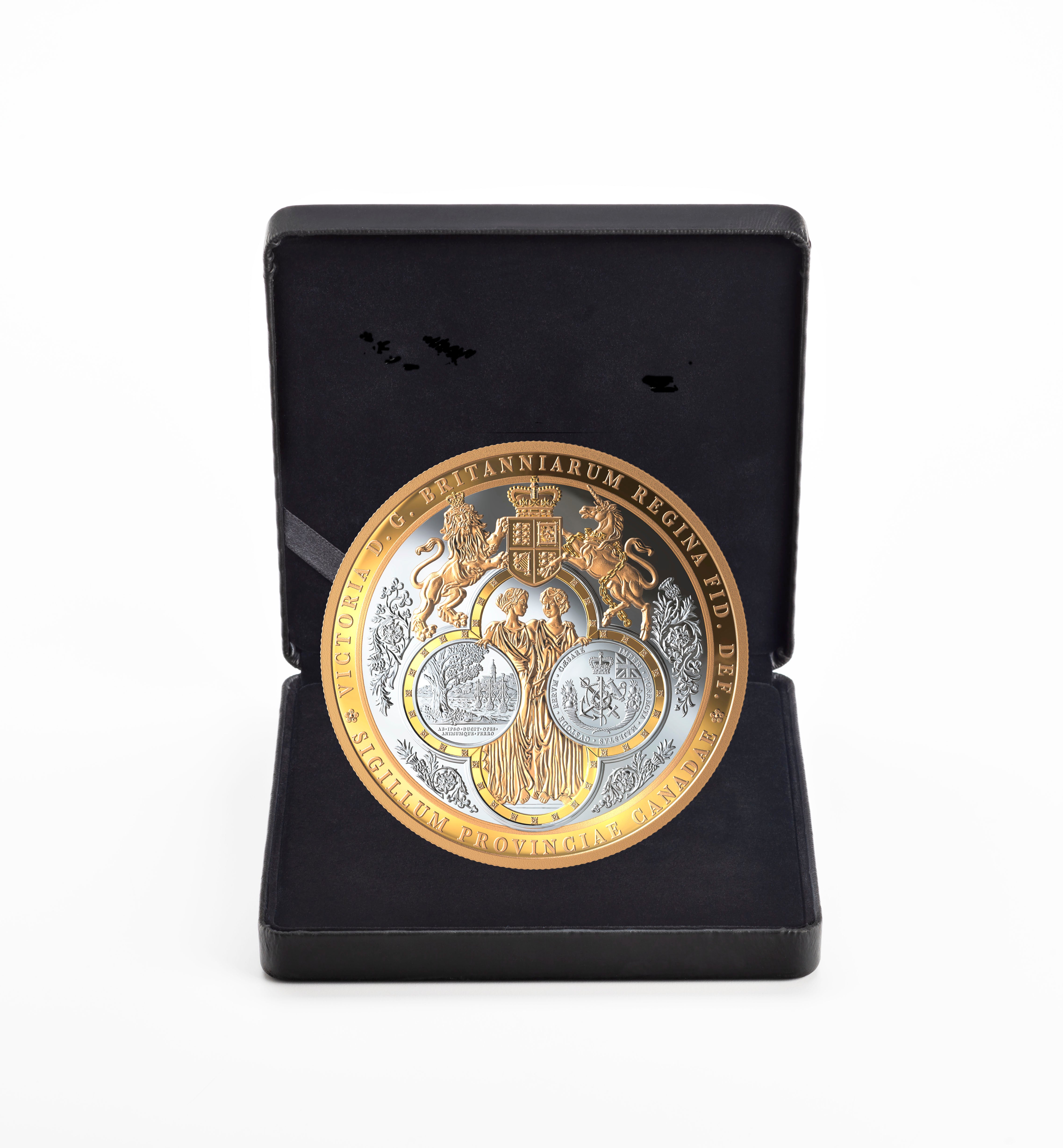 GREAT SEAL OF PROVINCE 10 Oz Silver Coin $100 Canada 2019