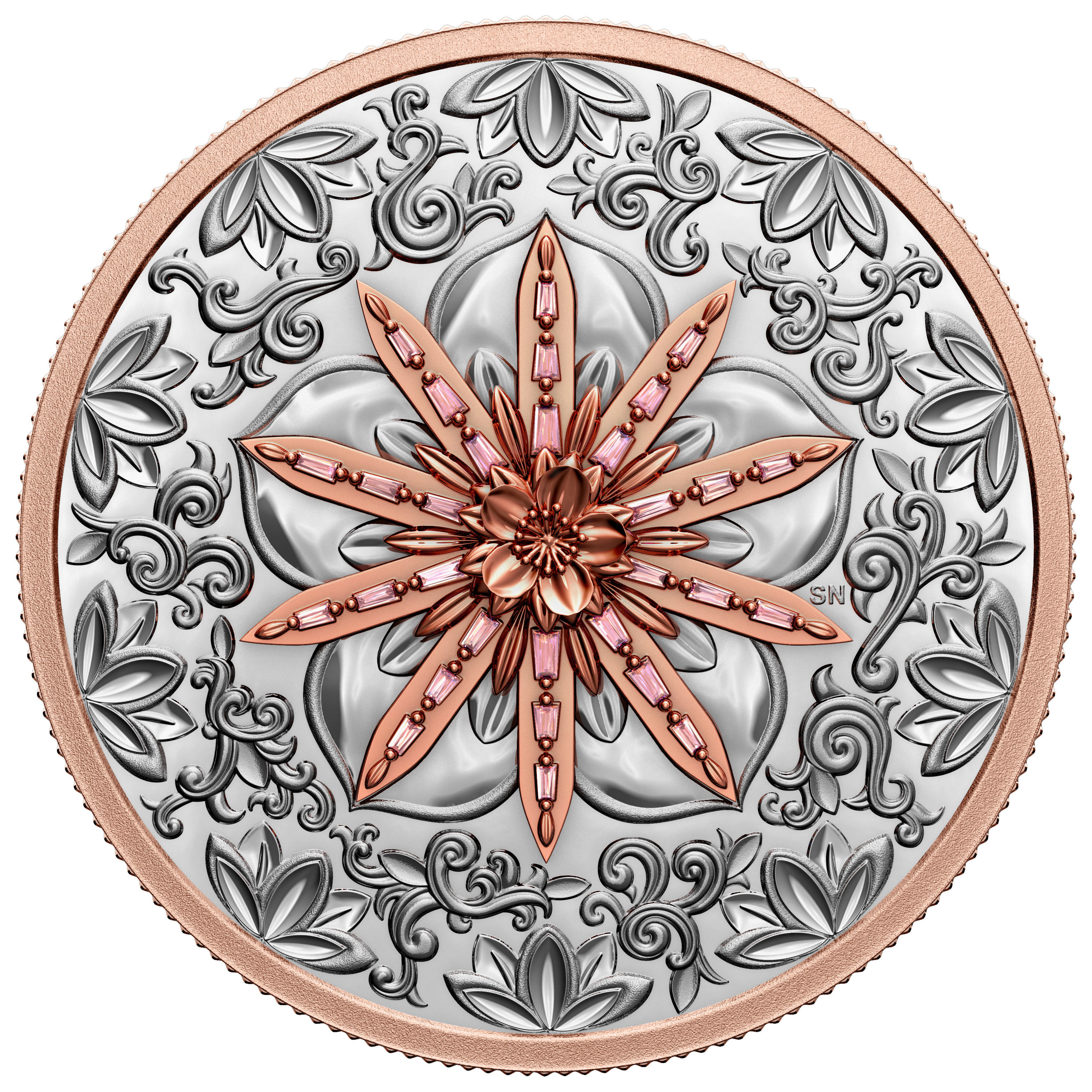 OPULENCE Grandeur 2 Oz Pure Gold Pink Diamond Coin $350 Canada