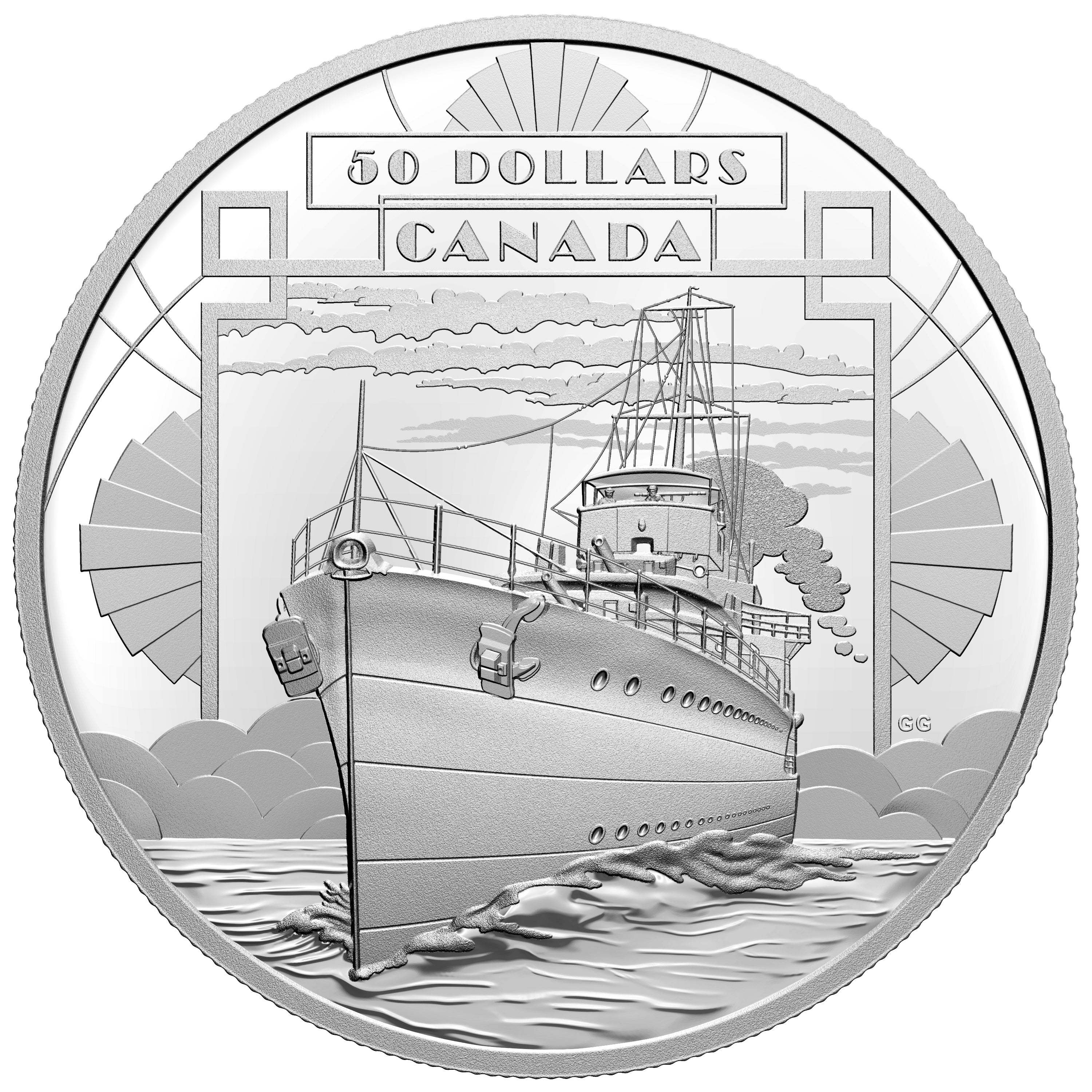 COMING OF AGE First 100 Years of Confederation Boat Silver Coin $50 Canada 2021