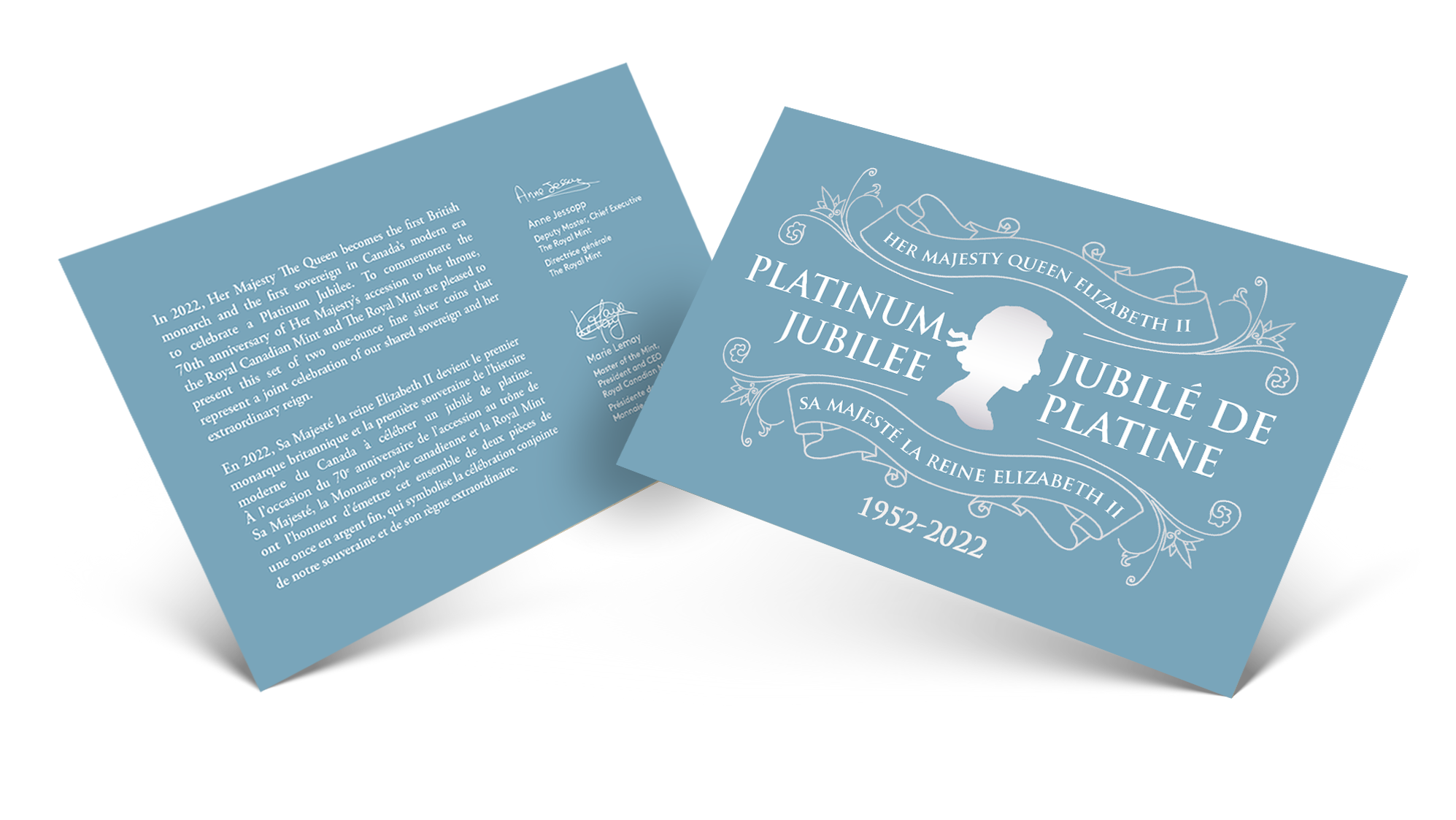 The Platinum Jubilee of Her Majesty Queen Elizabeth II Two-Coin Set 2022