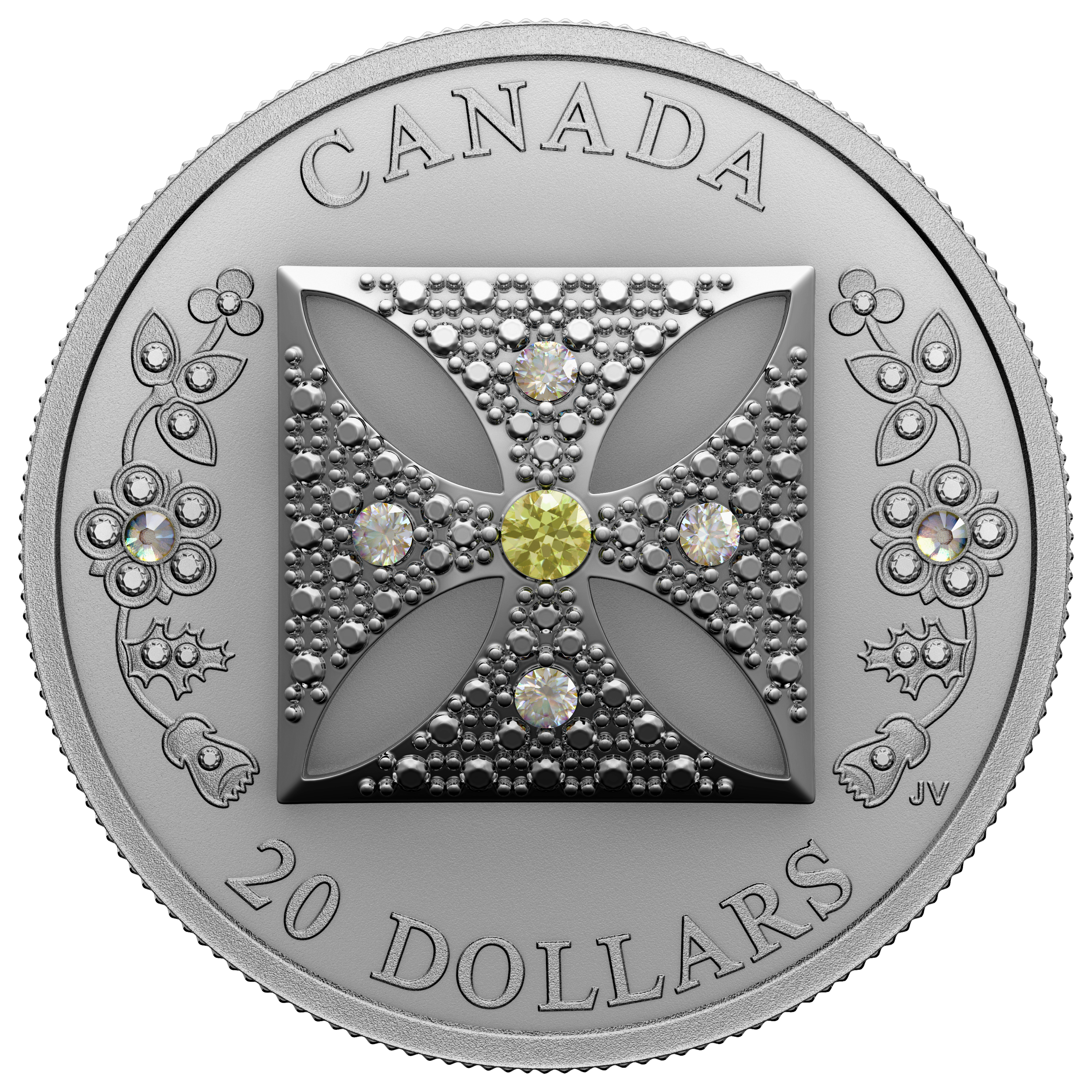 QUEEN ELIZABETH II DIAMOND DIADEM 1 Oz Silver Coin $20 Canada 2022