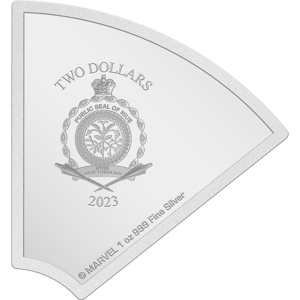 IRON MAN Marvel Avengers 60th Anniversary 1 Oz Silver Coin $2 Niue 2023 - Parthava Coin