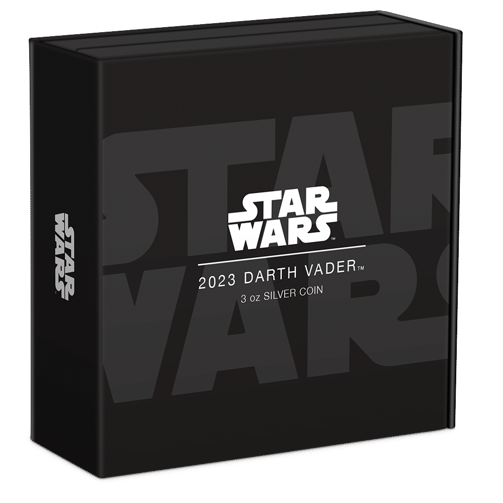 DARTH VADER Star Wars 3 Oz Silver Coin $10 Niue 2023