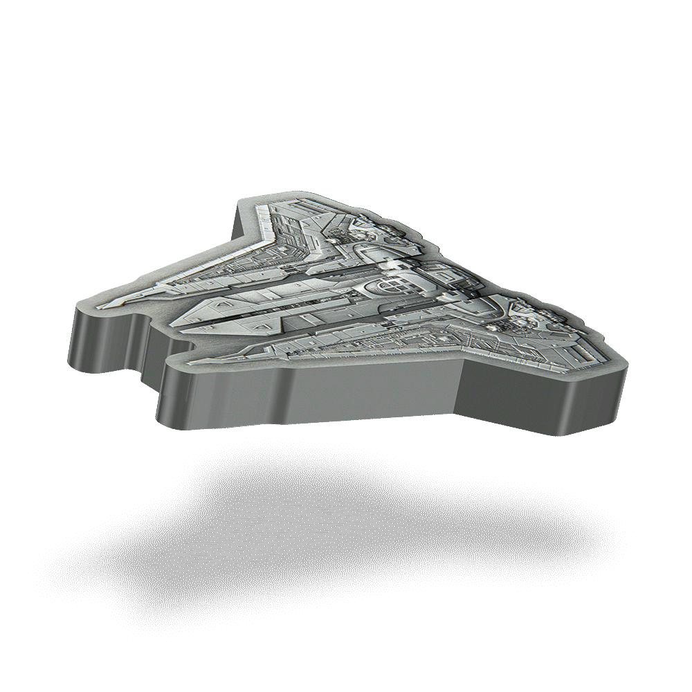 BO-KATAN S GAUNTLET STARFIGHTER Star Wars 3 Oz Silver Coin $10 Niue 2023 - PARTHAVA COIN