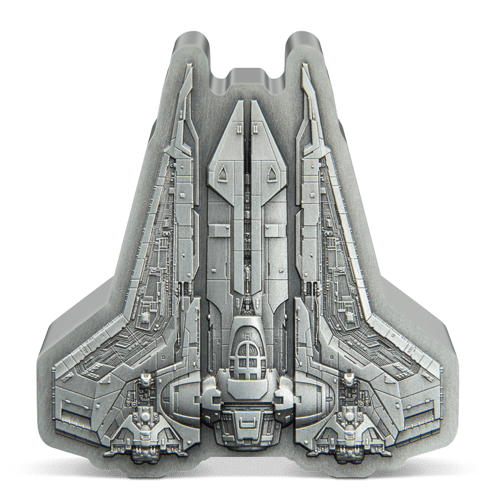 BO-KATAN S GAUNTLET STARFIGHTER Star Wars 3 Oz Silver Coin $10 Niue 2023 - PARTHAVA COIN