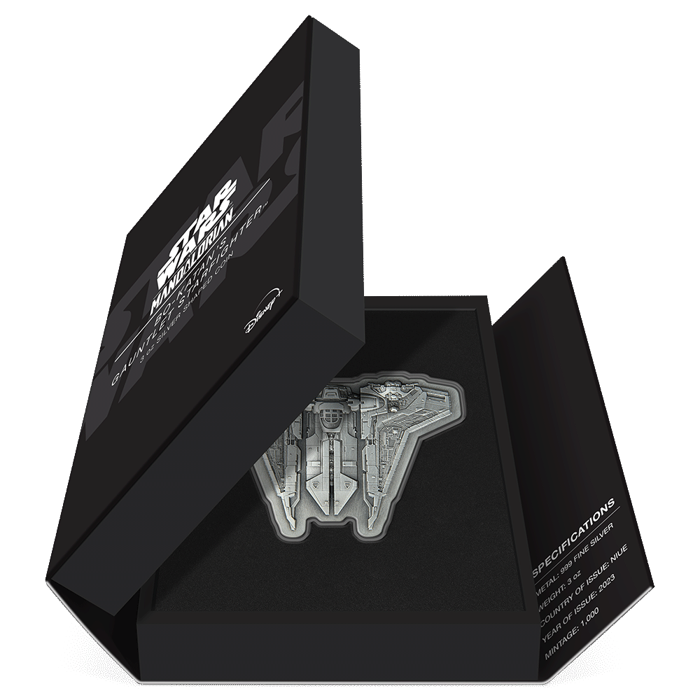 BO-KATAN S GAUNTLET STARFIGHTER Star Wars 3 Oz Silver Coin $10 Niue 2023 - PARTHAVA COIN