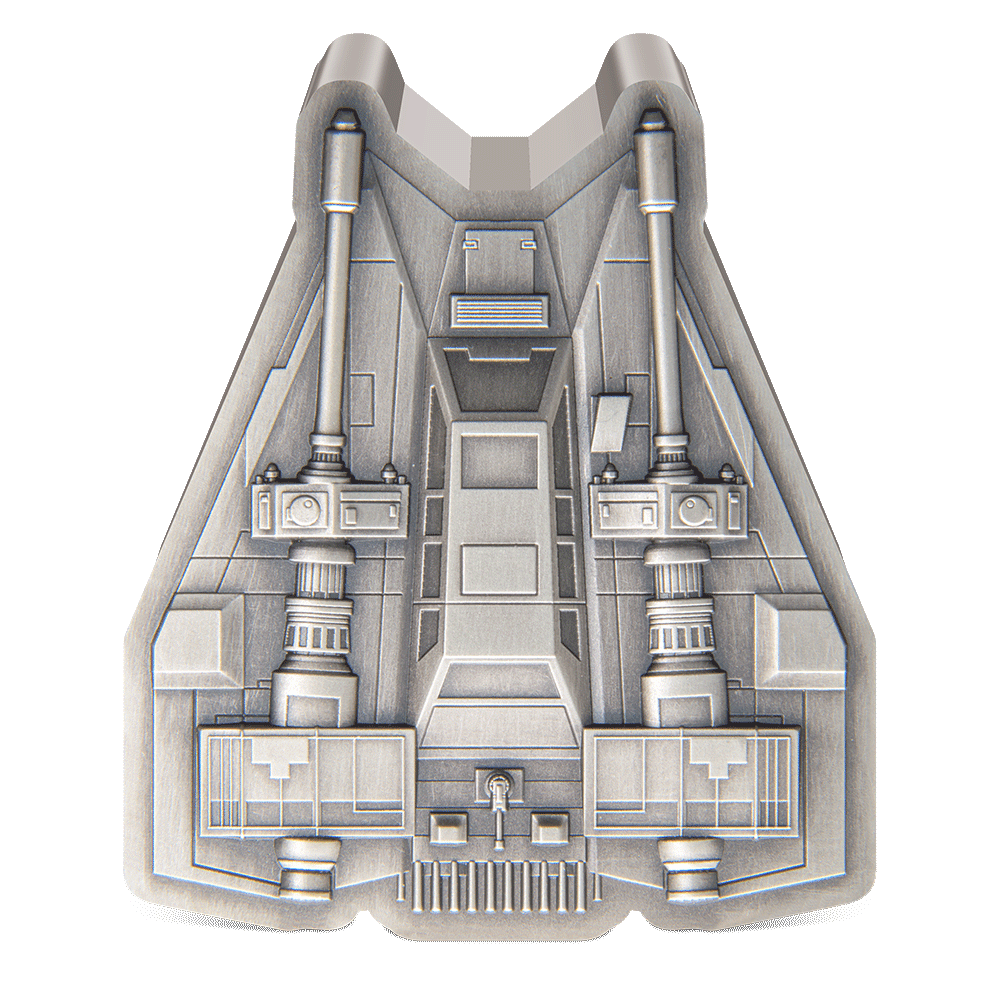 SNOWSPEEDER Mandalorian Vehicles 3 Oz Silver Coin $10 Niue 2023 - PARTHAVA COIN