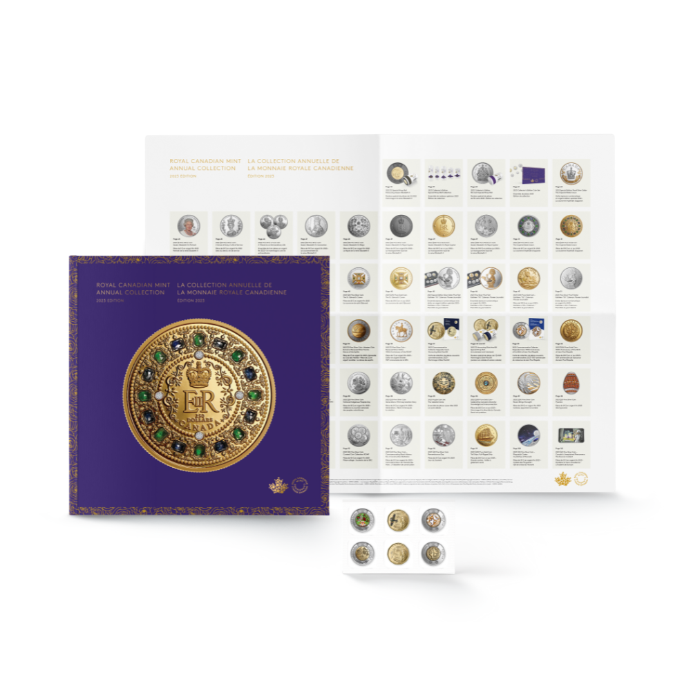 2023 Annual Collection Book with Special Edition Uncirculated Coins The Royal Canadian Mint