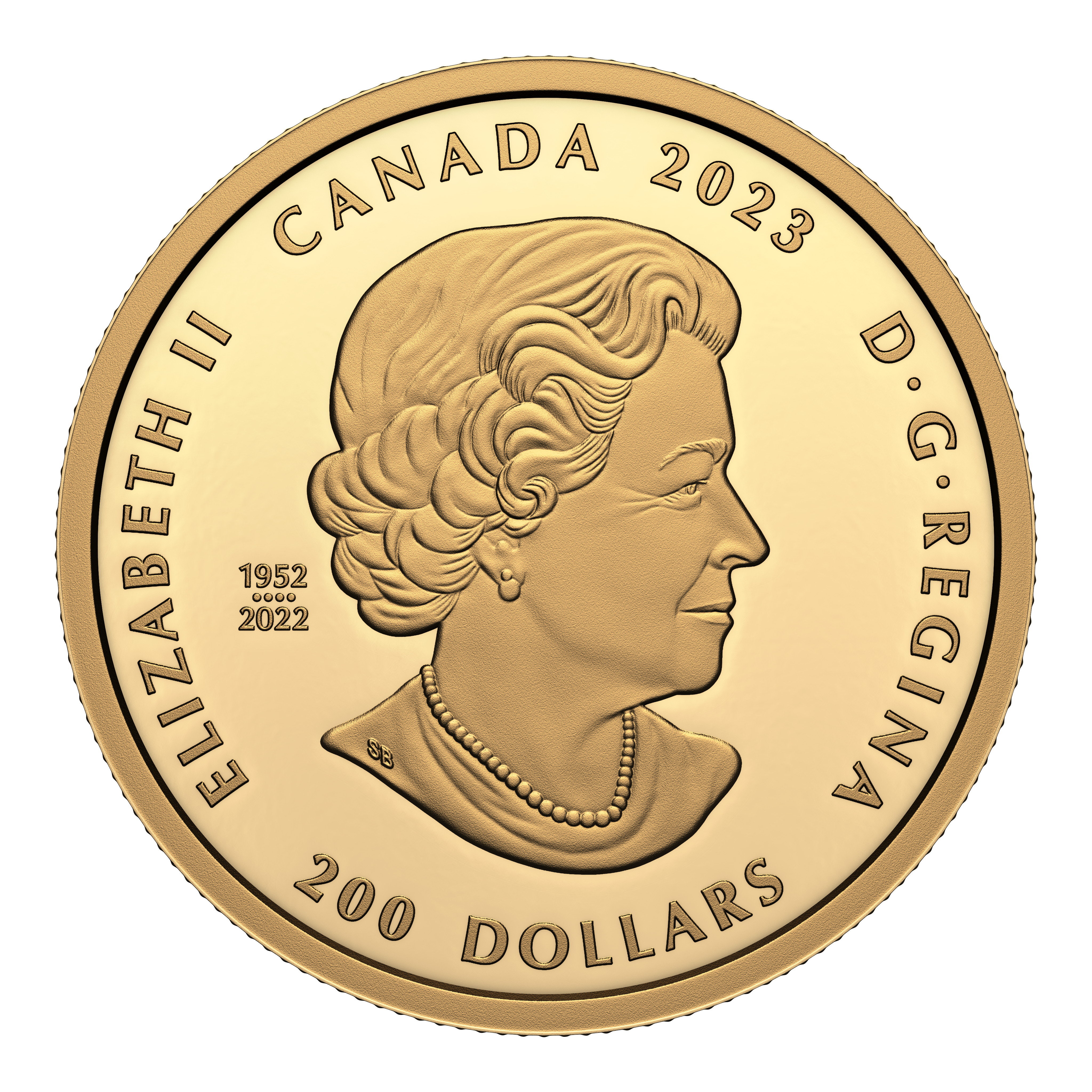 DE BEERS Ideal Heart Diamond Purely Brilliant 1 Oz Gold Coin $200 Canada 2023