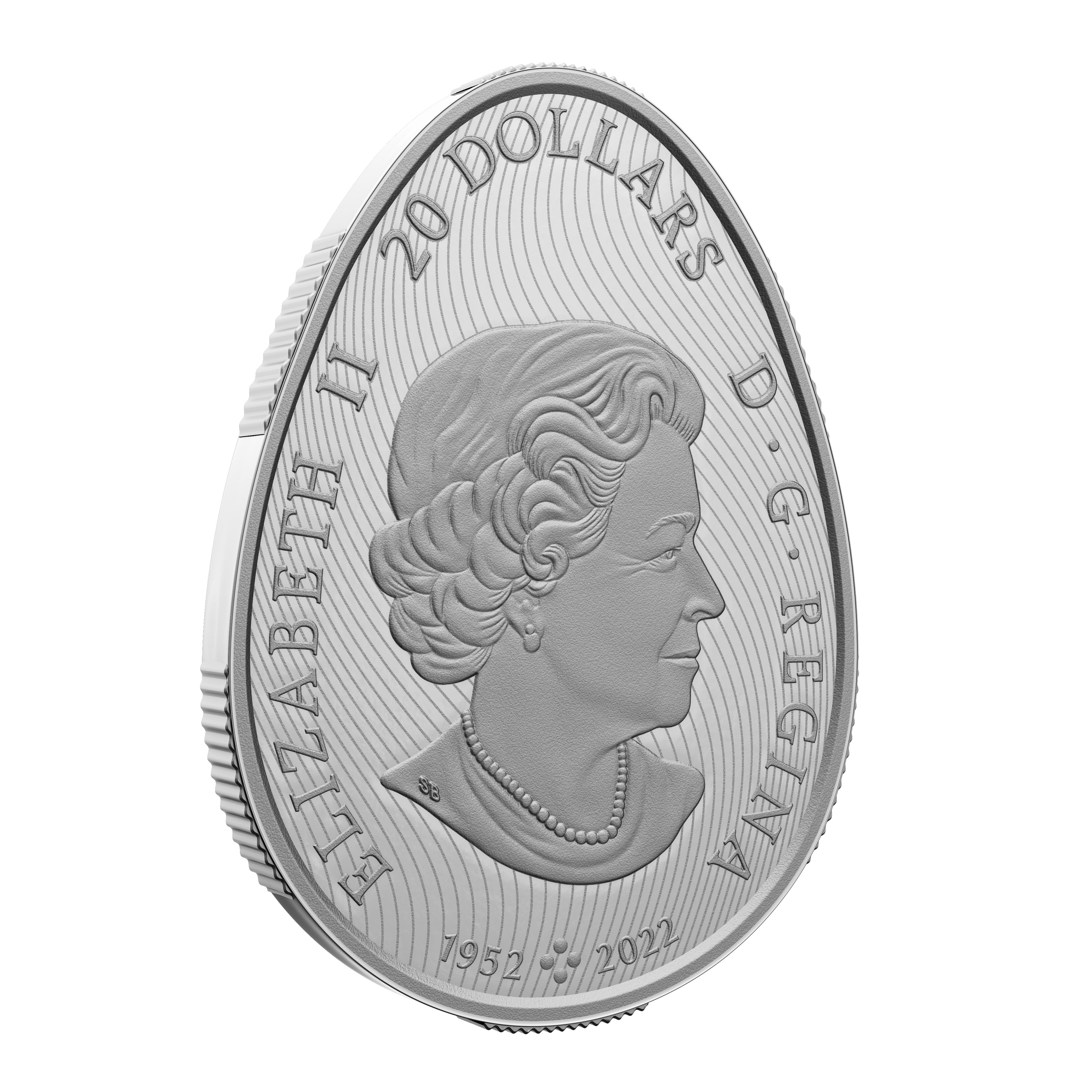 PYSANKA Shaped 1 Oz Silver Coin $20 Canada 2023