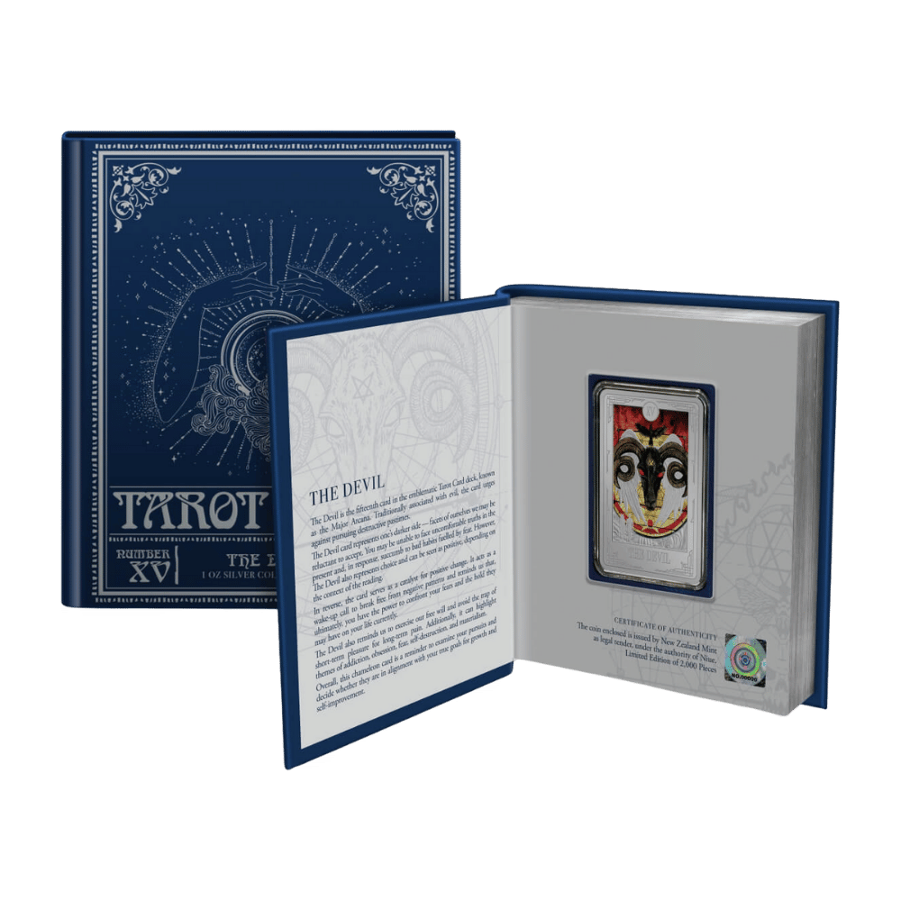 Tarot CardsThe Devil 1 Oz Silver Coin - PARTHAVA COIN