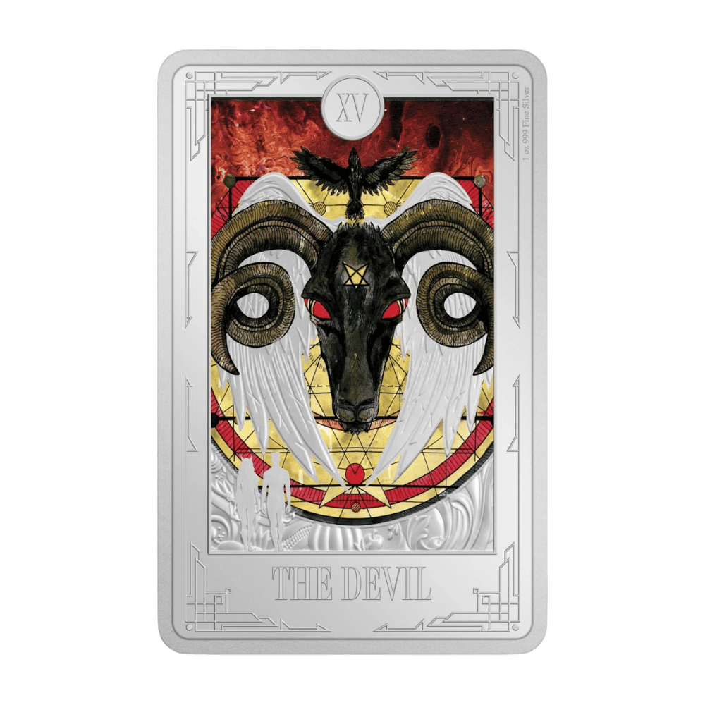 Tarot CardsThe Devil 1 Oz Silver Coin - PARTHAVA COIN