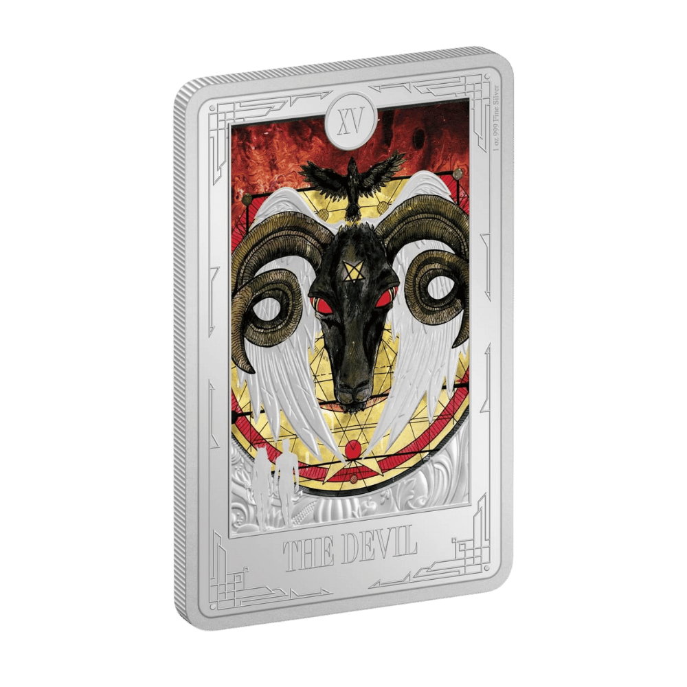 Tarot CardsThe Devil 1 Oz Silver Coin - PARTHAVA COIN