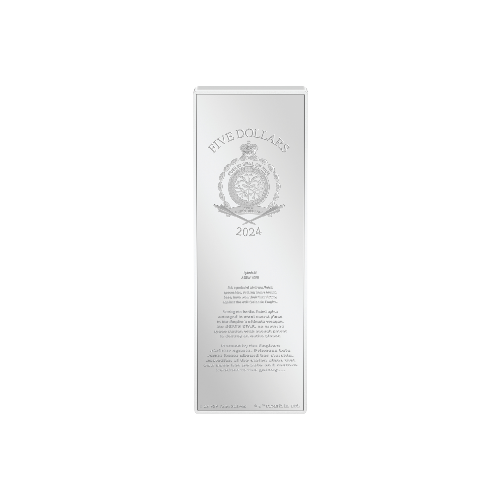 Star Wars™ A New Hope™ 3 Oz Silver Poster Coin