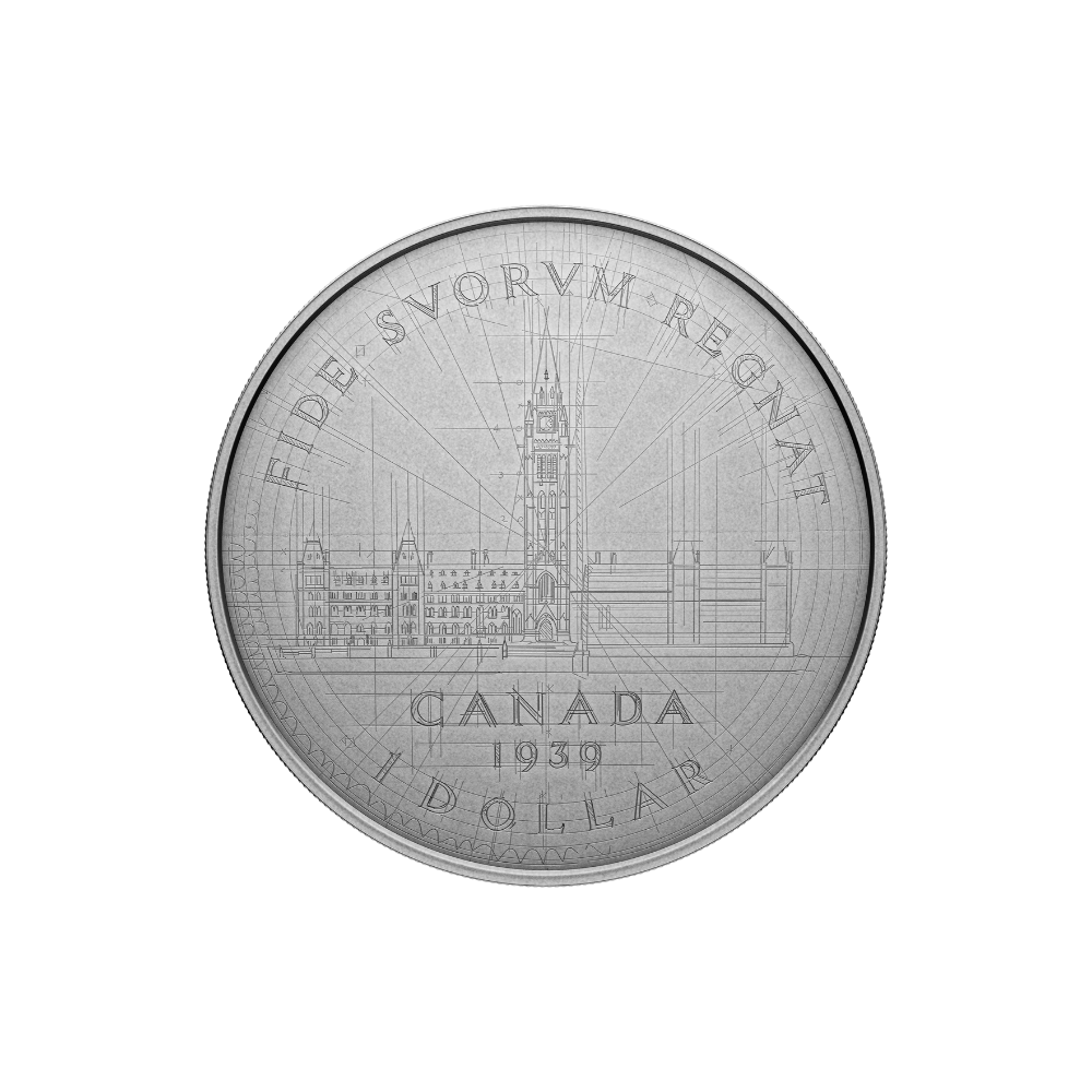 Emanuel Hahn’s Original Sketch Parliament 5 Oz Fine Silver Coin