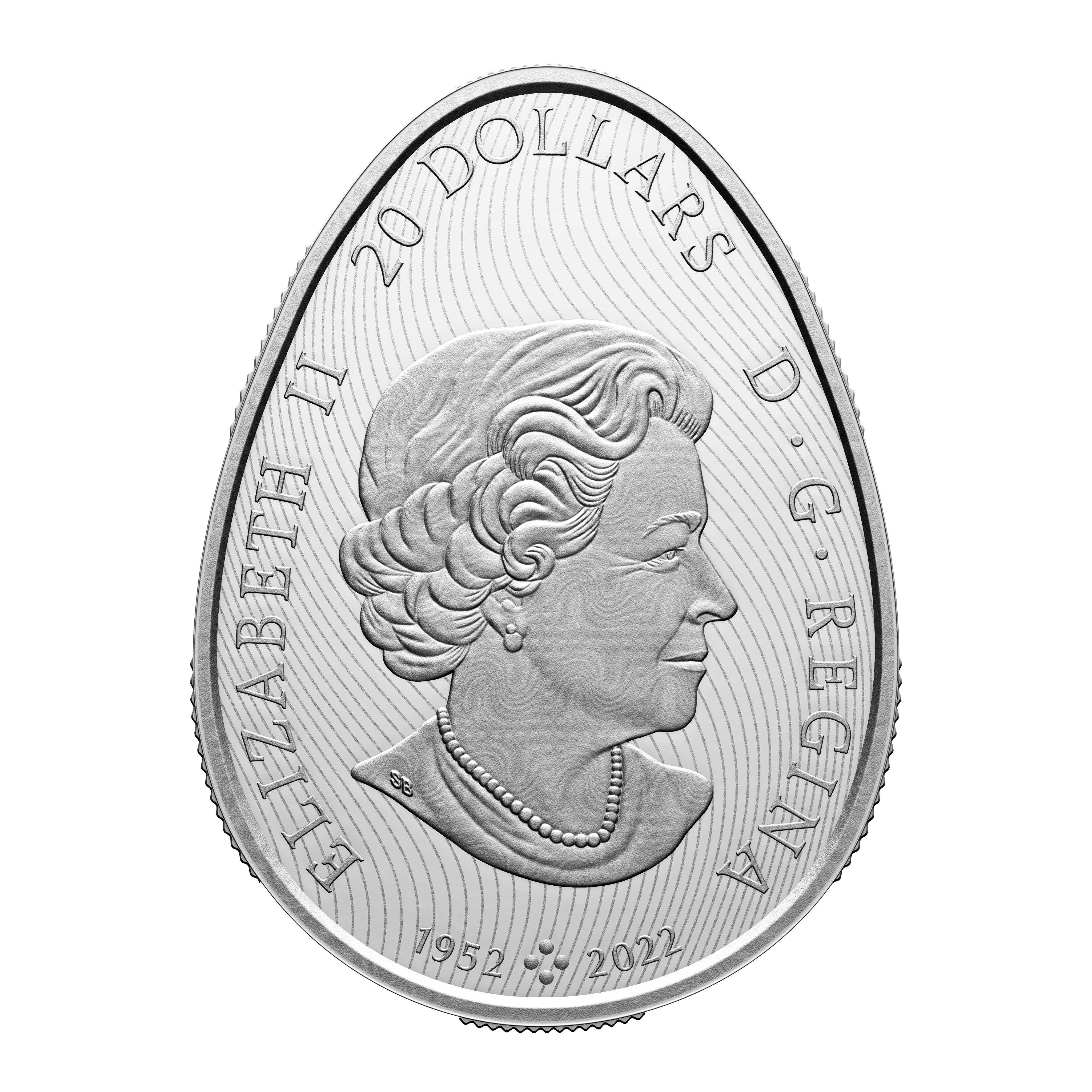 PYSANKA Shaped 1 Oz Silver Coin $20 Canada 2024