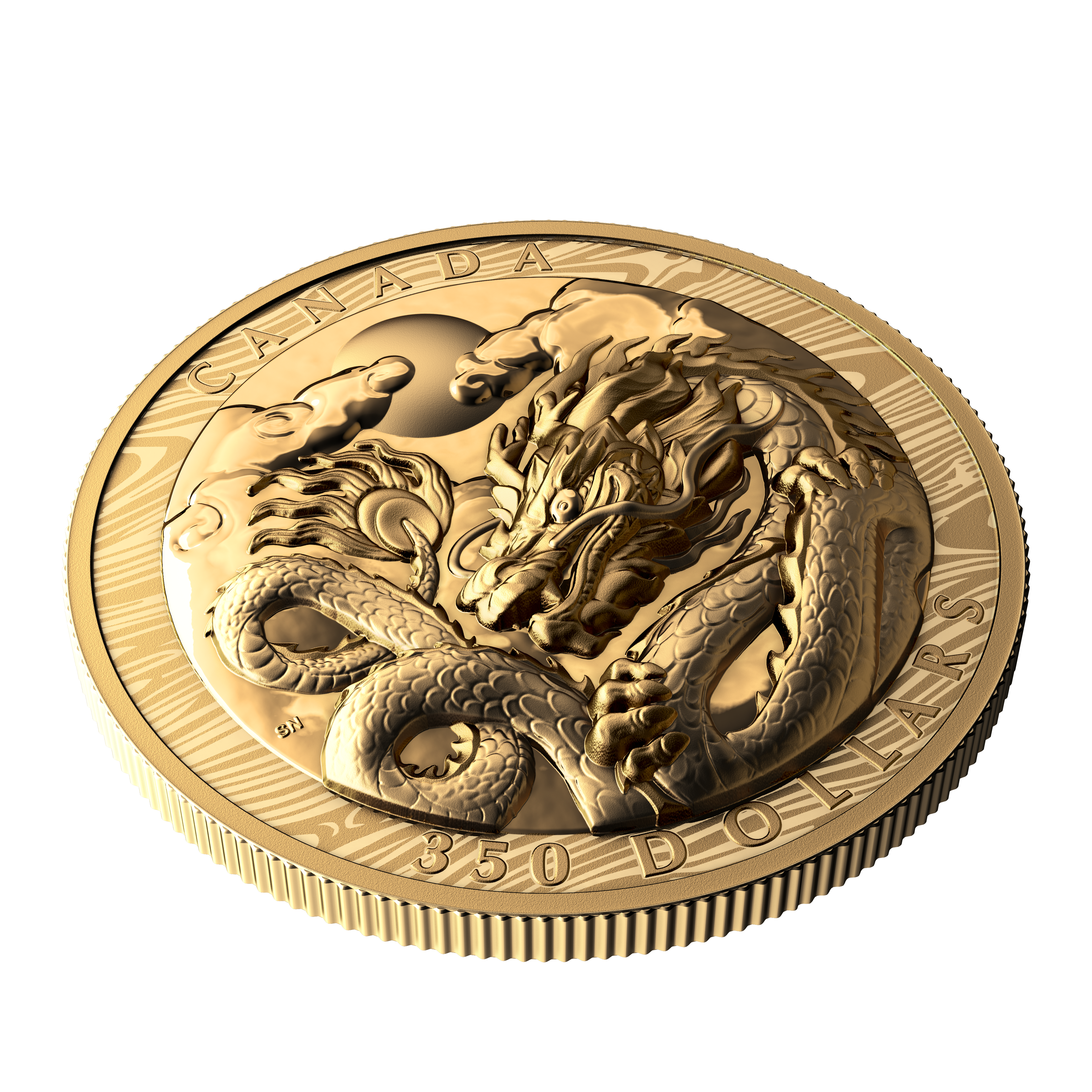 DRAGON Lunar Year Gold Coin $350 Canada 2024