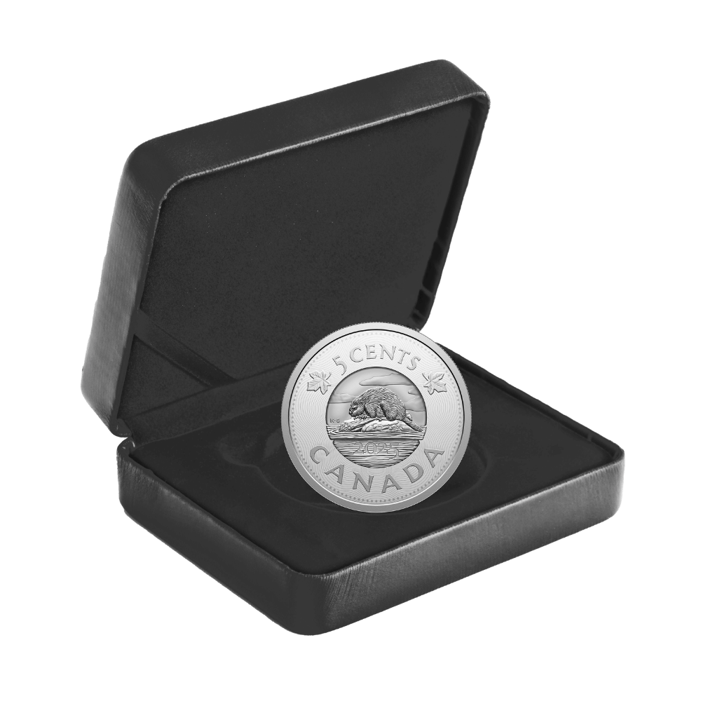 Multilayered Beaver Fine Silver Coin Canada 2025 presentation box - Royal Canadian Mint