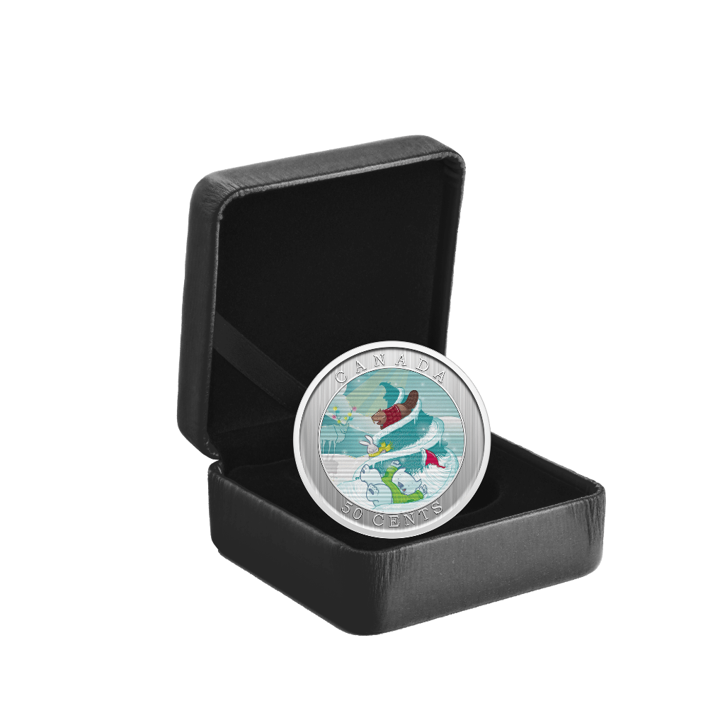 Whimsical Holiday Tree Lenticular Coin Canada 2025 Royal Canadian Mint