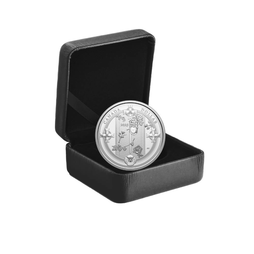 Tomb of the Unknown Soldier (2000-2025) Fine Silver Proof Dollar 2025 Canada presentation box - Royal Canadian Mint