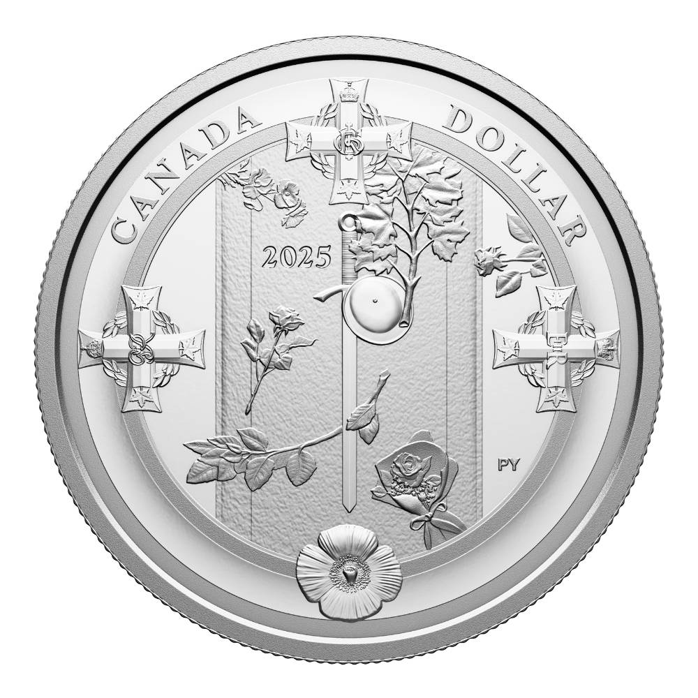 Tomb of the Unknown Soldier (2000-2025) Fine Silver Proof Dollar 2025 Canada reverse - Royal Canadian Mint