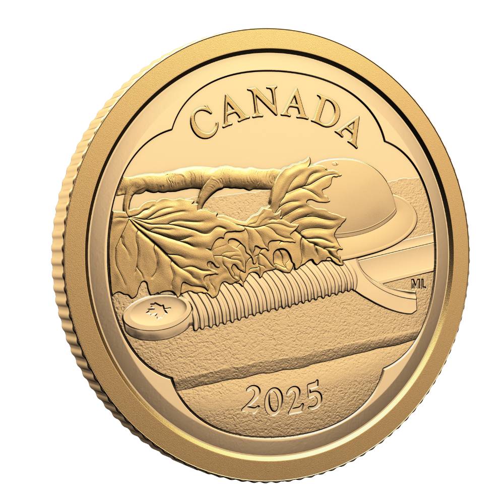 Tomb of the Unknown Soldier Pure Gold Coin (2000–2025) 2025 Canada reverse oblique - Royal Canadian Mint