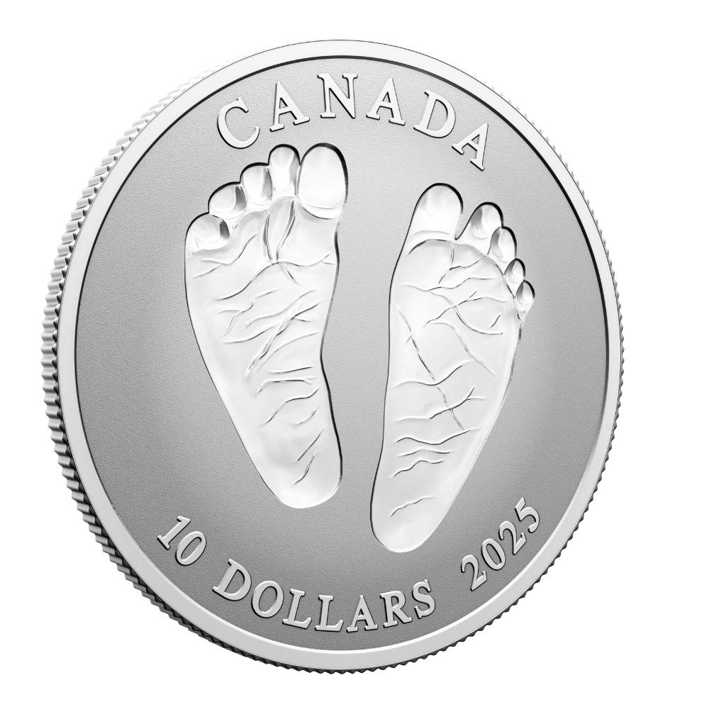 Welcome to the World Silver Coin Canada 2025 reverse oblique - Royal Canadian Mint