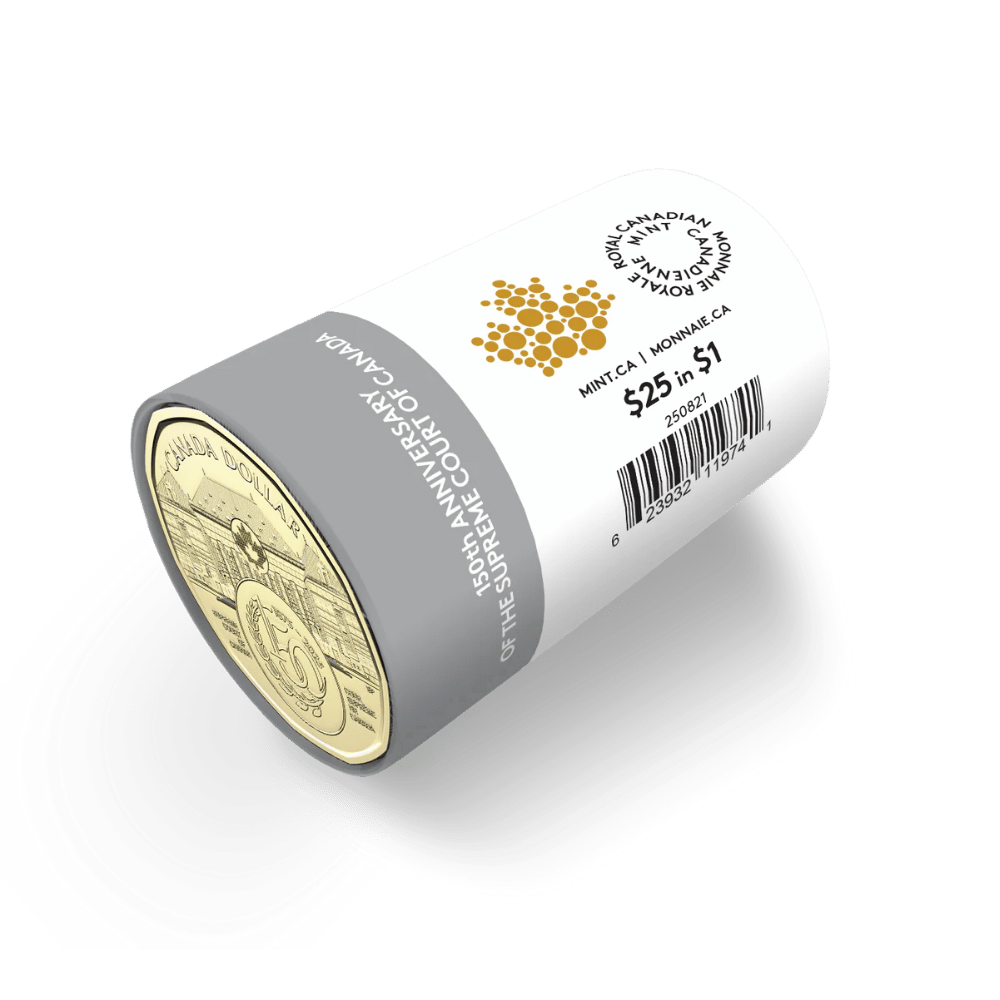 2025 $1 150th Anniversary of the Supreme Court of Canada Non-colourized Special Wrap Roll
