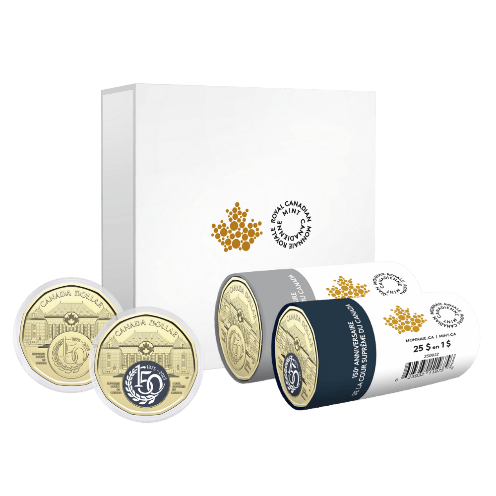 2025 $1 150th Anniversary of the Supreme Court of Canada Special Wrap Roll Box Set