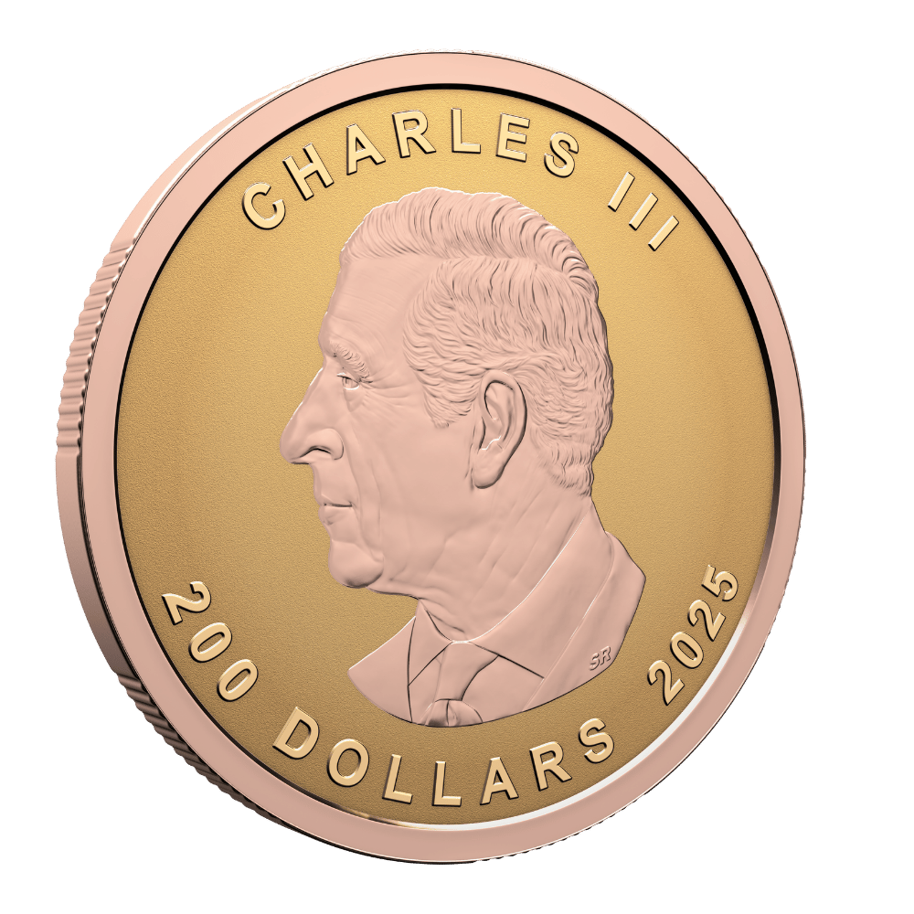 Gold Maple Leaf Pure Gold Ultra-High Relief Coin 2025 Royal Canadian Mint