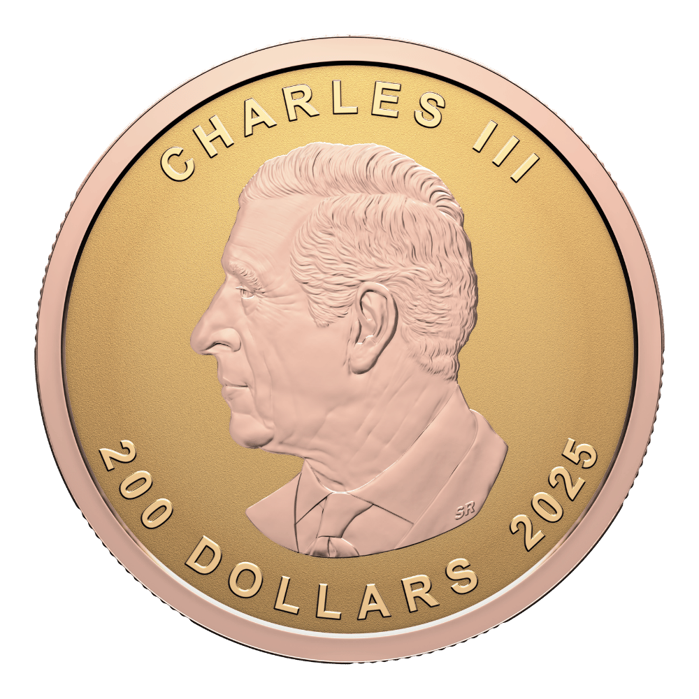 Gold Maple Leaf Pure Gold Ultra-High Relief Coin 2025 Royal Canadian Mint