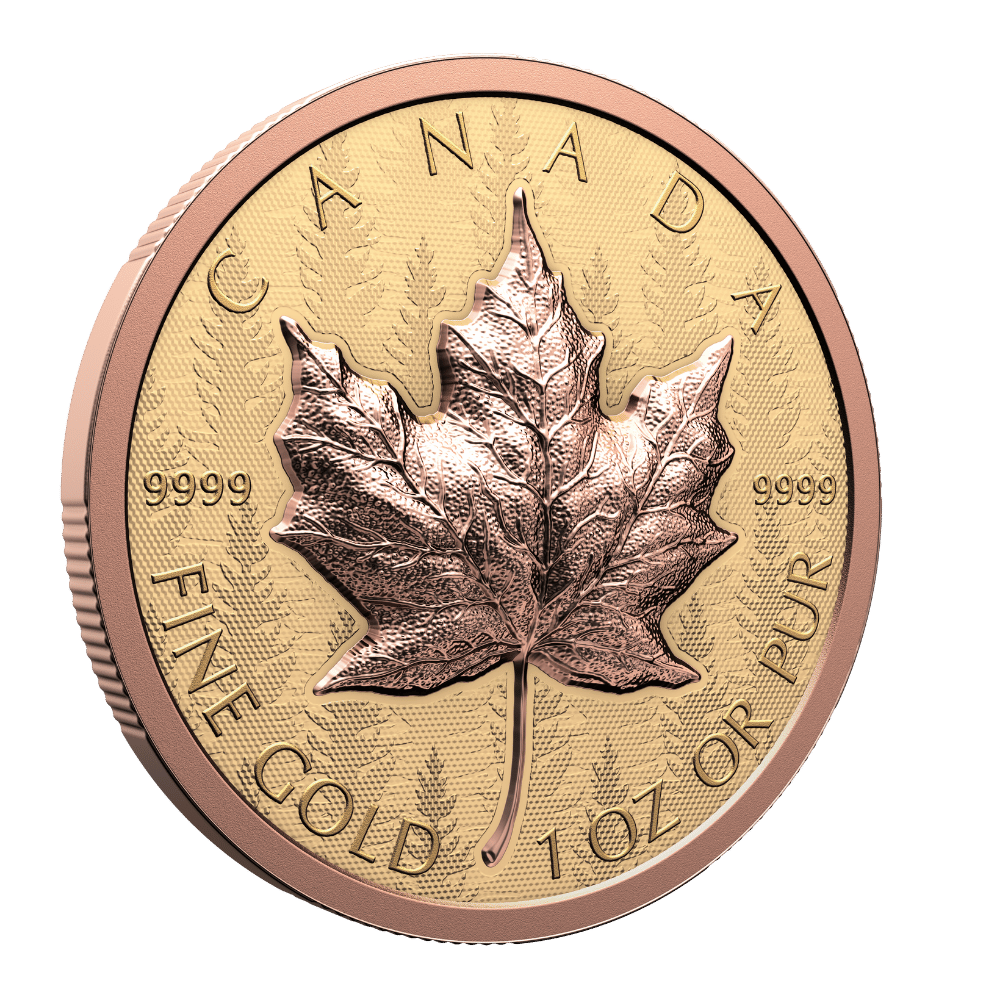 Gold Maple Leaf Pure Gold Ultra-High Relief Coin 2025 Royal Canadian Mint