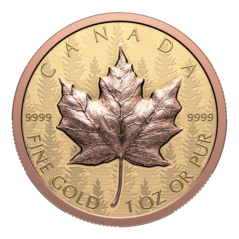 Gold Maple Leaf Pure Gold Ultra-High Relief Coin 2025 Royal Canadian Mint