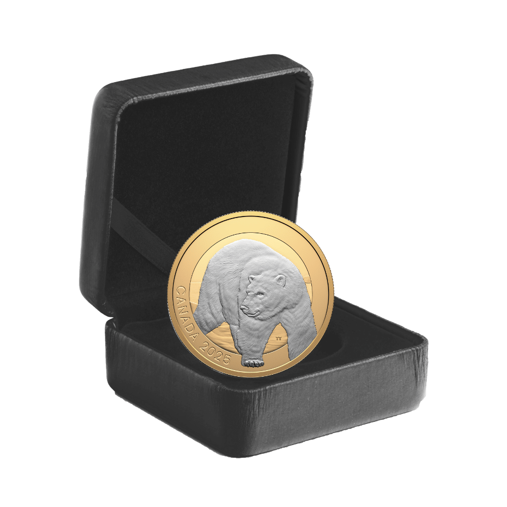 Animal Portraits Polar Bear 1 Oz Fine Silver Coin Canada 2025 presentation box - Royal Canadian Mint