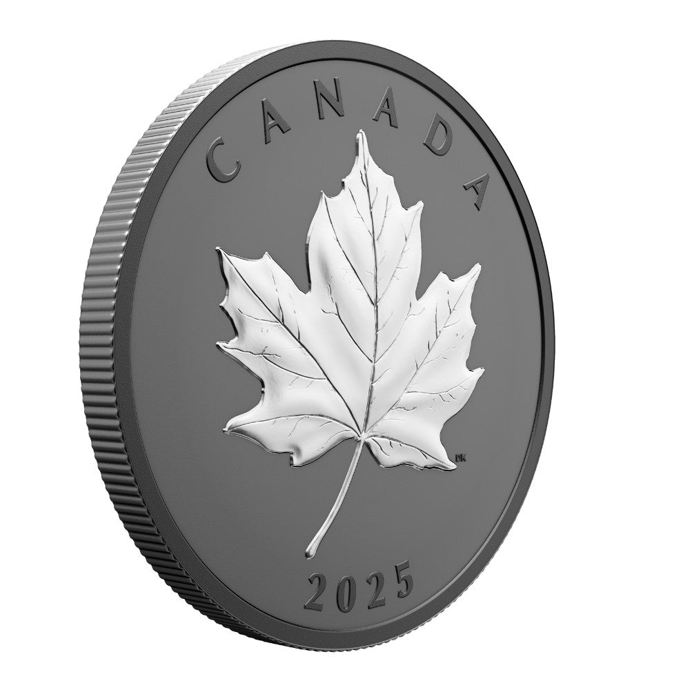 Elegant Maple 1 Oz Fine Silver Coin Canada 2025 reverse oblique - Royal Canadian Mint