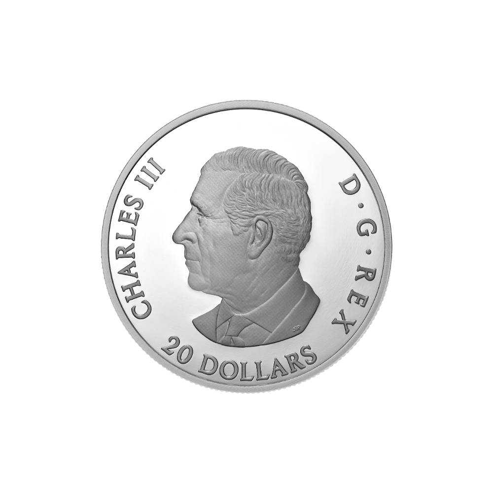 Moon Sky Raven 1 Oz Fine Silver Coin Canada 2025