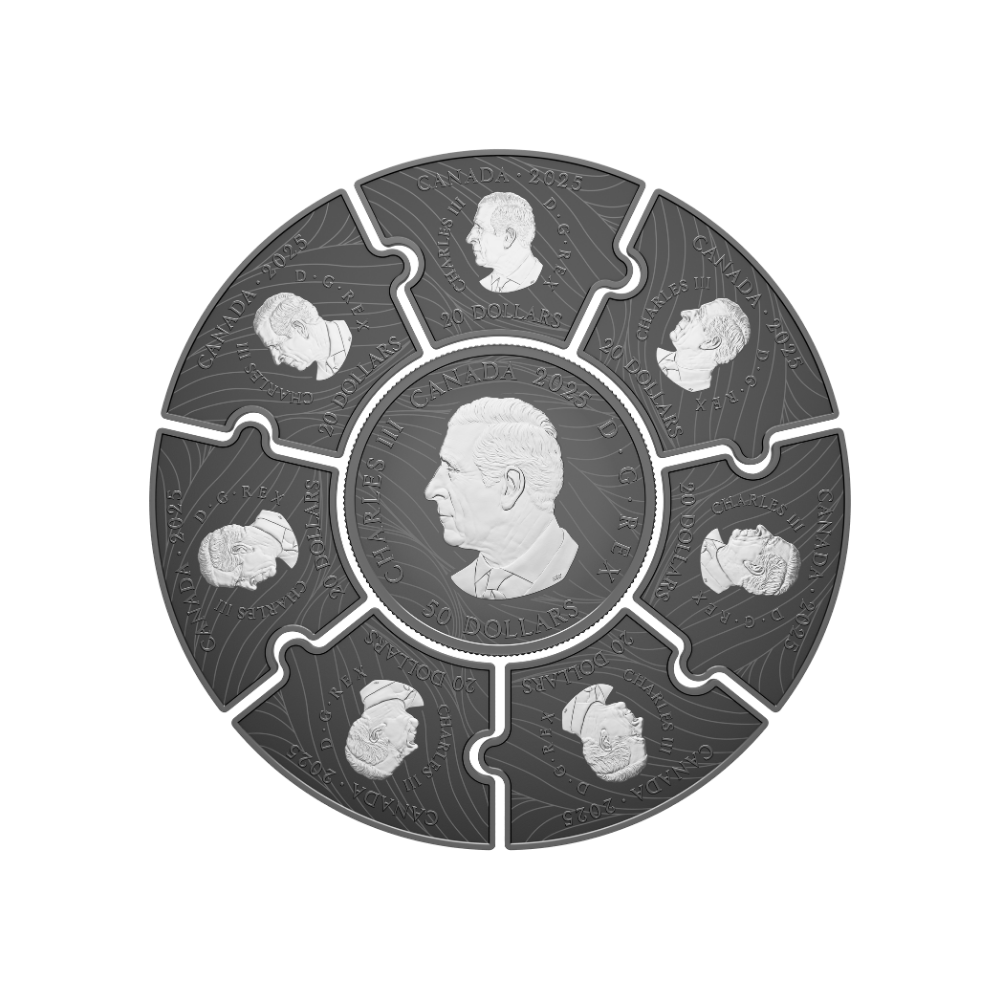 Moon phases Puzzle Coin Set Canada 2025