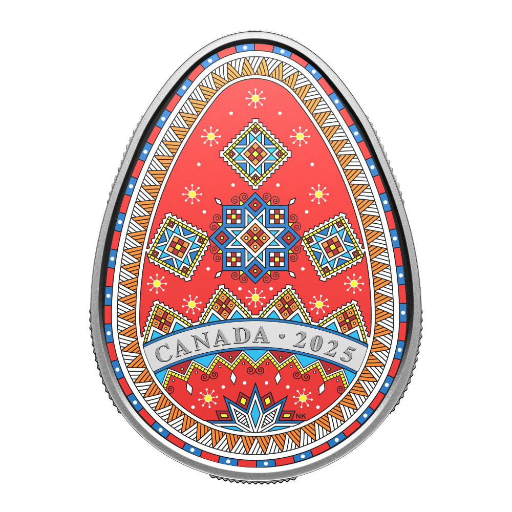 Pysanka Fine Silver Coin Canada 2025 reverse - Royal Canadian Mint