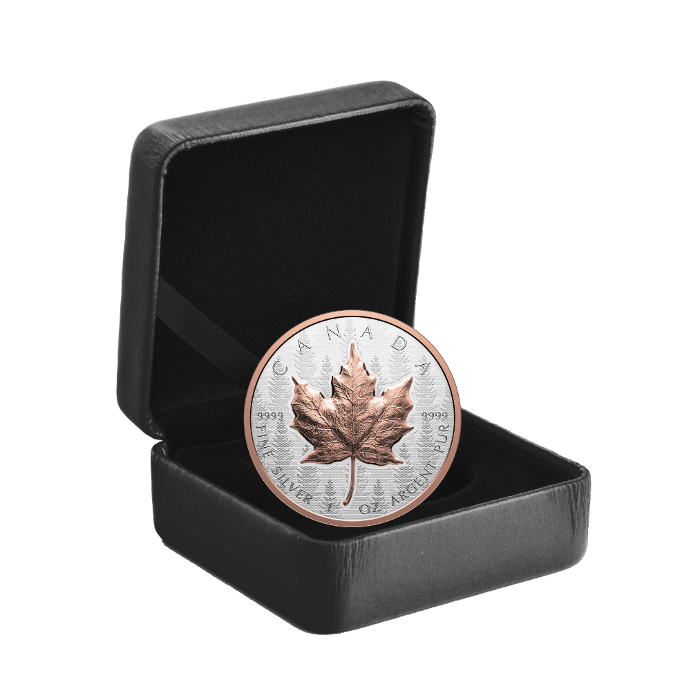 Silver Maple Leaf 1 Oz Fine Silver Coin Ultra-High Relief Coin 2025 Royal Canadian Mint
