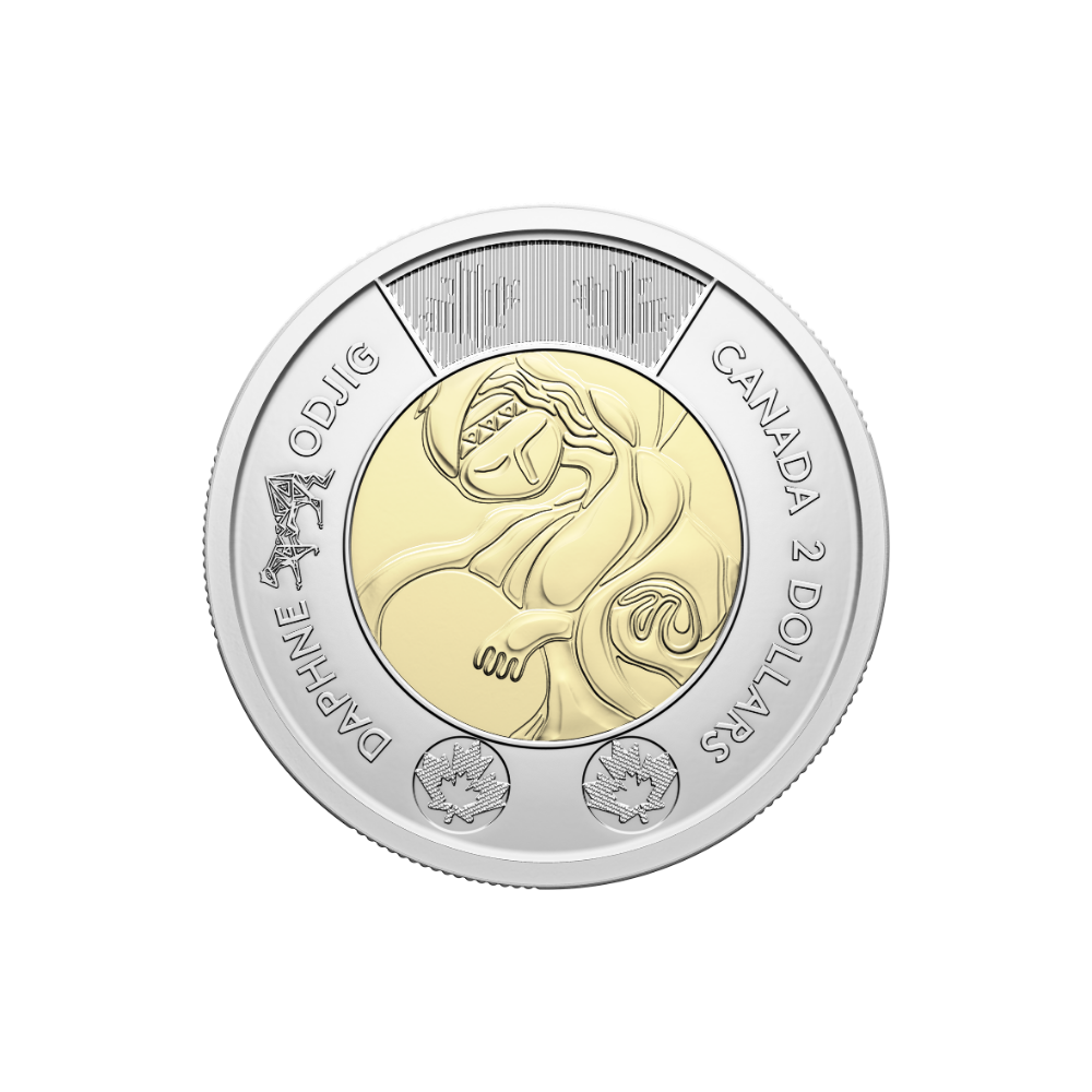 2025 $2 Celebrating the Life and Art of Daphne Odjig Non-colourized Special Wrap Roll