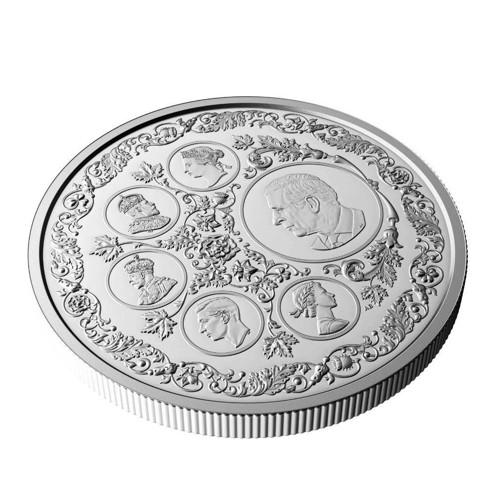 Legacy of the Crown 5 Oz Fine Silver Coin Canada 2025 side Royal Canadian Mint