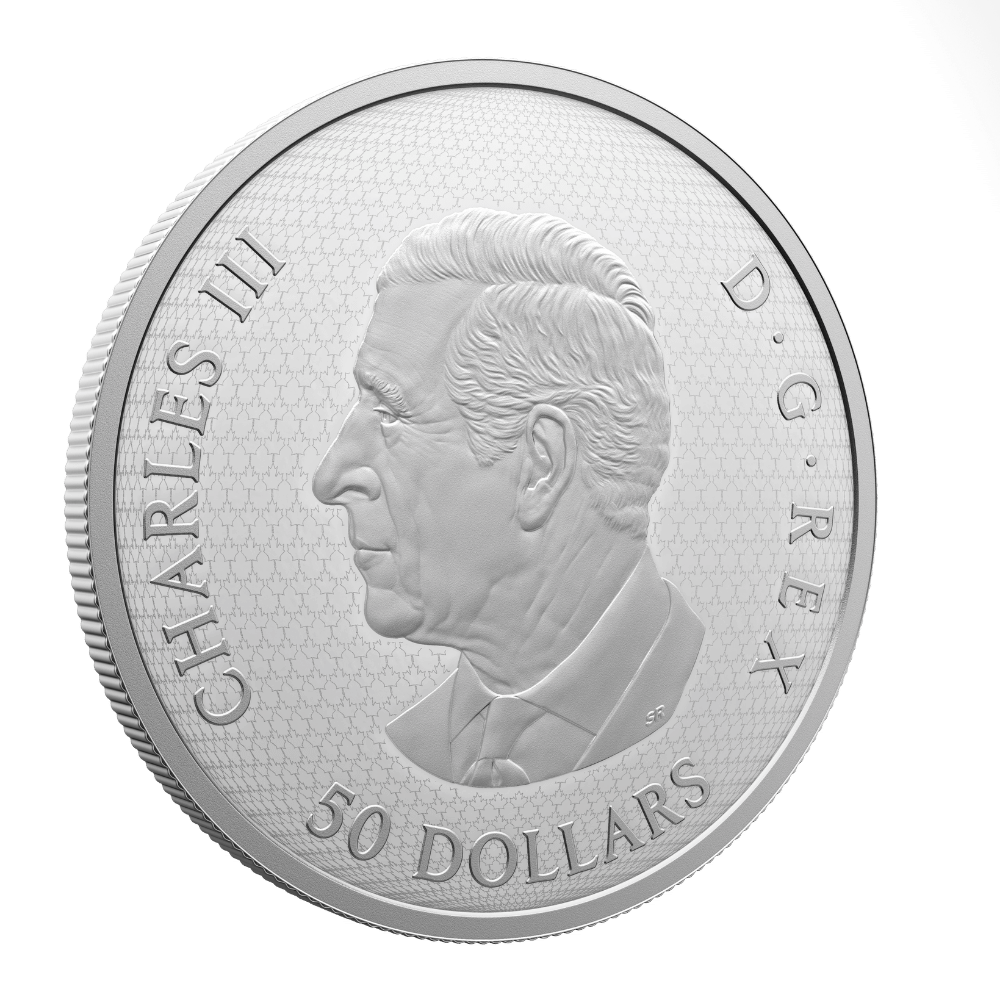 The Goldfinch and the Bloom 5 Oz Pure Silver Coin Canada 2025 Royal Canadian Mint