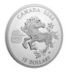 Lunar Year of the Horse 1 Oz Fine Silver Coin 2026 Royal Canadian Mint