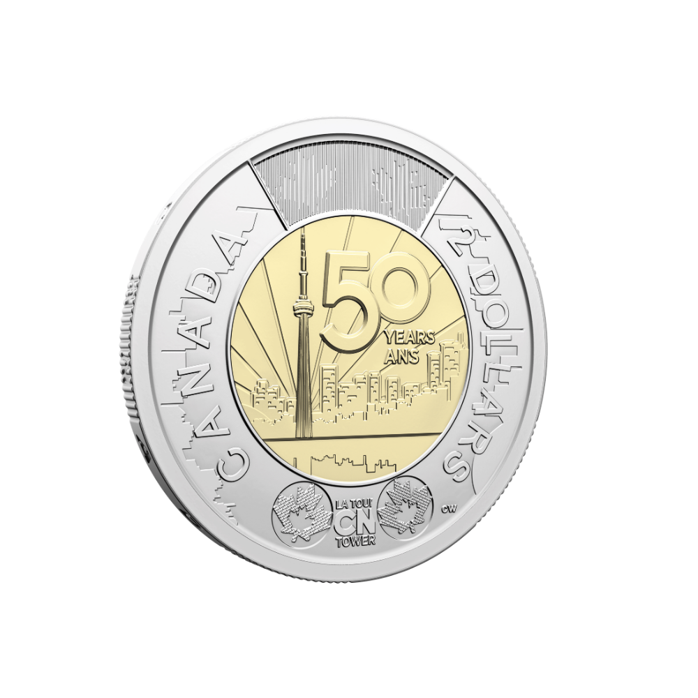 2026 $2 50th Anniversary of the CN Tower Non-colourized Special Wrap Roll